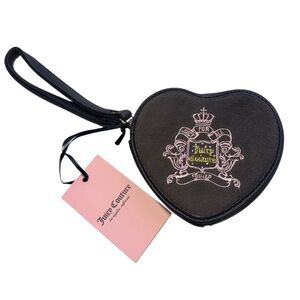 Juicy Couture Chocolate “Juicy For All” Heart-shaped Zip Around Wallet